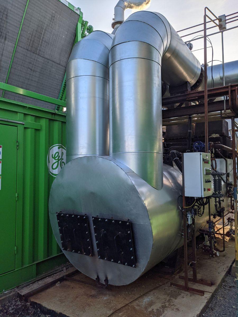 On-site insulation process for enhancing boiler utilizer efficiency