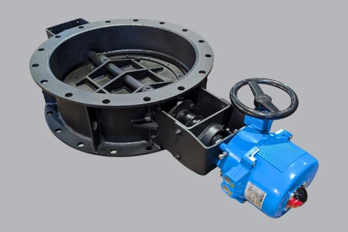 Заслонка газового тракту для системи котла-утилізатора