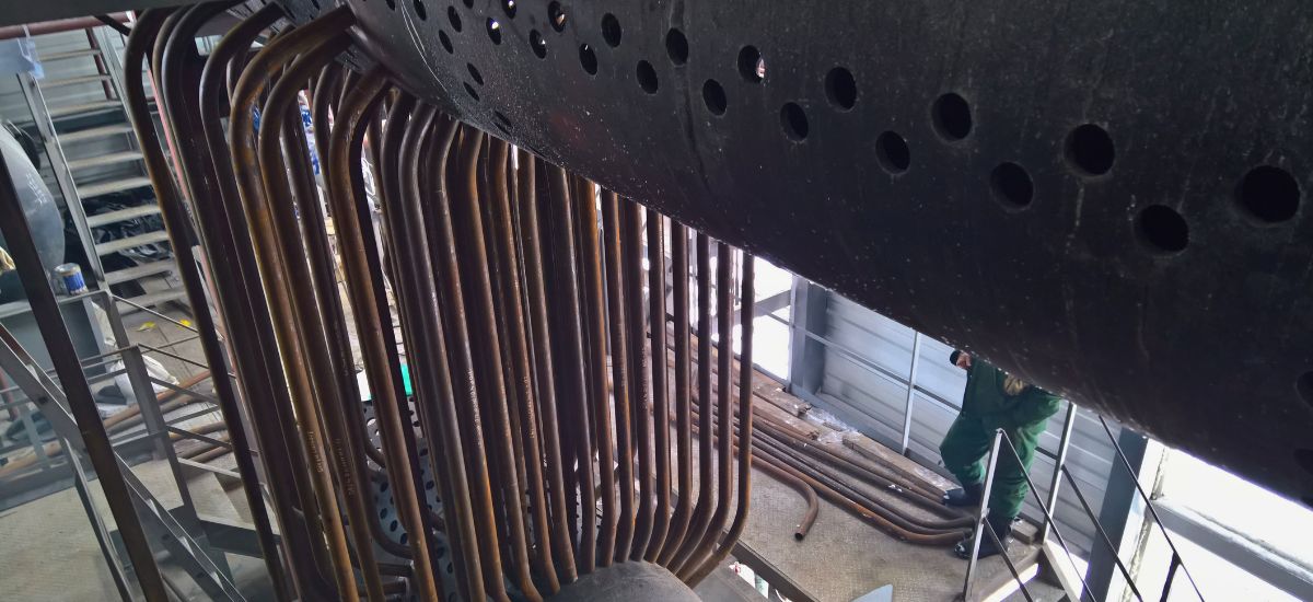 Трубна система першого парового котла власної розробки