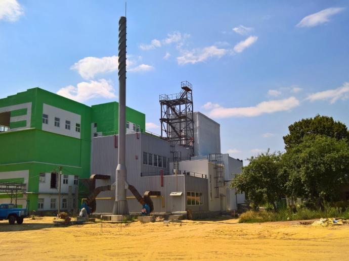 Зовнішній вигляд нової парової котельні 6,5 т/год для заводу з виробництва пластівців