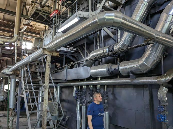 Котел після переходу на спалювання суміші вівсяного лушпиння та елеваторних відходів
