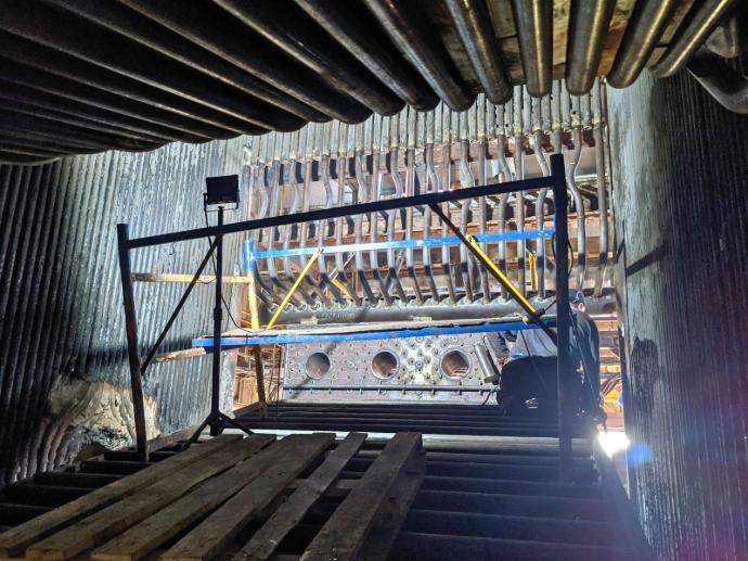 Реконструкція топки котла та встановлення рухомої колосникової решітки