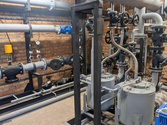 Вузол обв’язки парового повітронагрівача зерносушарки