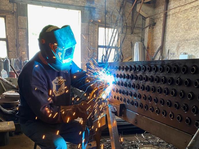 Виготовлення секції парового повітронагрівача для зерносушарки