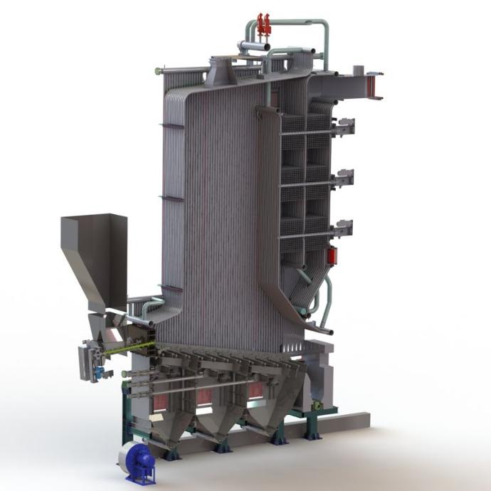 Industrial biomass boiler